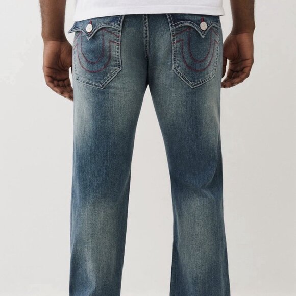 True Religion Billy Bootcut Jeans Color: Light Autumn Size 36x33.5 BNWT - Picture 2 of 5